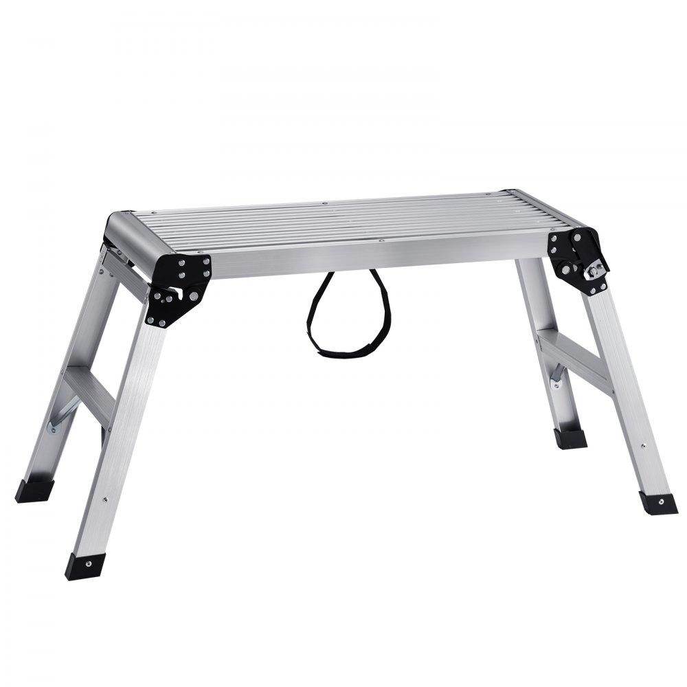 VEVOR Folding Work Platform, 330 lbs Load Capacity, Aluminum Drywall Stool Ladder, Heavy Duty Work Bench w/ Non-Slip Feet, Ideal for Washing Vehicles, Cleaning, Painting, Decorating - ZDPTGDBKD76CMO2TUV0