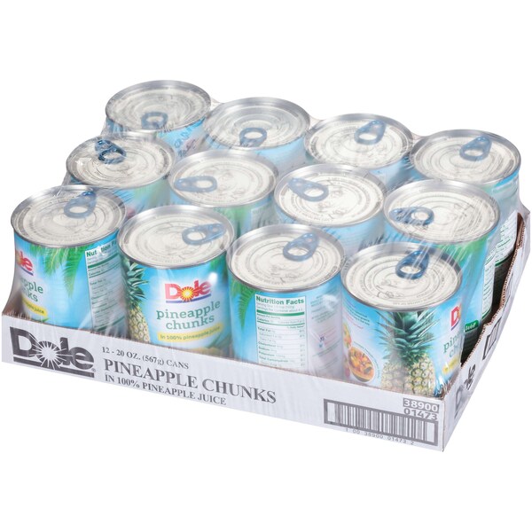 Piña en trozos en jugo Dole 20 oz. Bolsa, PK12 - 01473