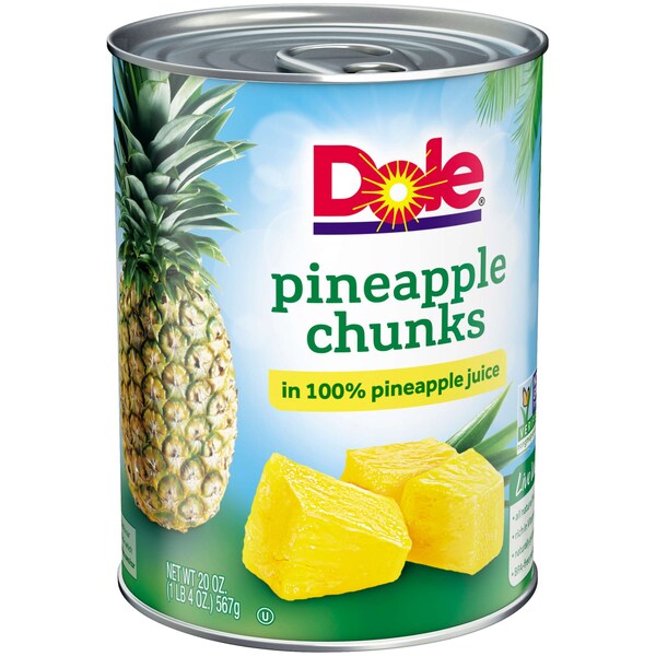 Piña en trozos en jugo Dole 20 oz. Bolsa, PK12 - 01473