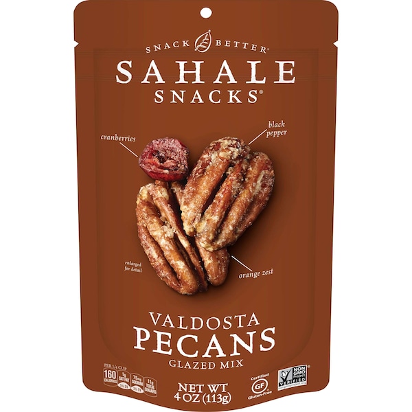 Sahale Snacks Mezcla de Pecanas Glaseadas Voldosta 4 oz, Paquete de 6 - 9386900056
