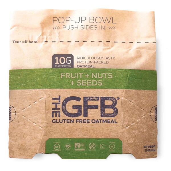 La barra sin gluten de Frutas, Nueces y Semillas de Avena 2 oz., paquete de 48 - 4887.