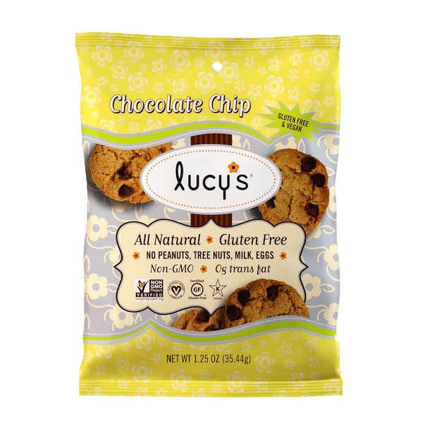 Galletas de chispas de chocolate sin gluten Dr. Lucys Lucy's para llevar, paquete de 24 - 97404