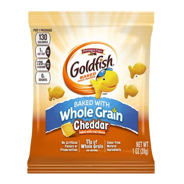 Goldfish Whole Grain Cheddar de Pepperidge Farms 1 oz. Bolsa, PK60 - 140021680