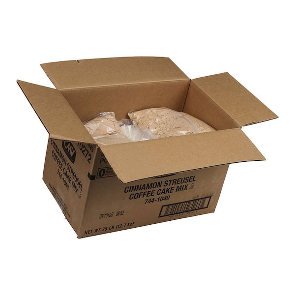 Mezcla para pastel de café Cinnamon Streusel Continental Mills en bolsa de 7 libras, paquete de 4 - 744-1040