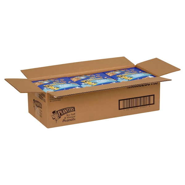 Plantadores Tubo de cacahuate con sal marina y vinagre 2.25 oz, paquete de 30 - 10029000020013