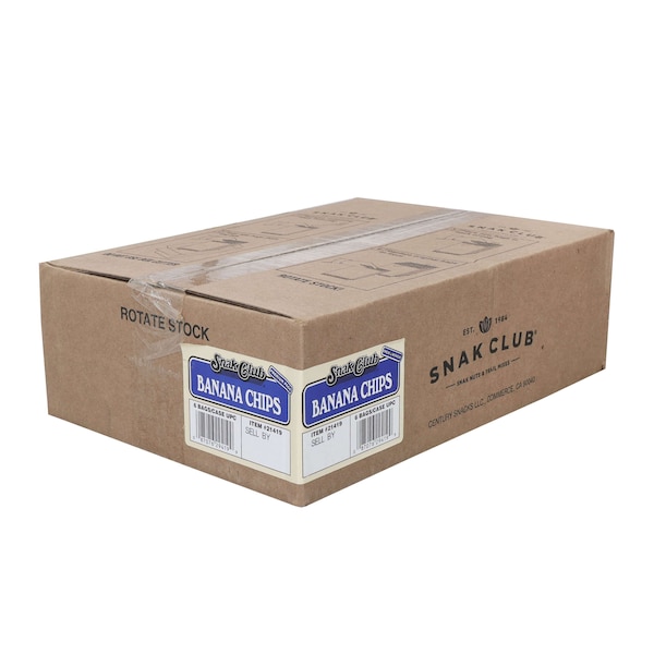 Club de bocadillos Snak Century Snacks Premium Pack, Chips de plátano 5.5 oz., PK6 - 1721419