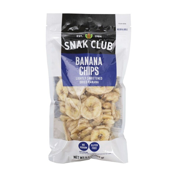 Club de bocadillos Snak Century Snacks Premium Pack, Chips de plátano 5.5 oz., PK6 - 1721419
