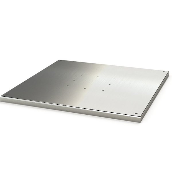 Saginaw Control & Engineering Pedestal Base, 1 in. H x 24 in. W x 24 in. L, 304 Stainless Steel - SCE-24SBASESS