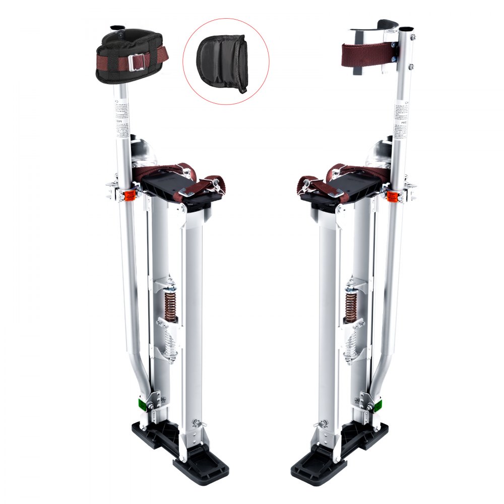 VEVOR Drywall Stilts Aluminum Tool Stilts 24''-40'' Adjustable Painting Silver - SGBGQYCYS2440EE60V0