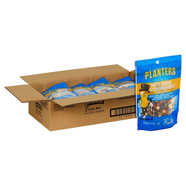 Mezcla de Rastro de Arándanos en Bolsa de 6 oz de Planters Nut Seeds, Paquete de 12 - 10029000078786