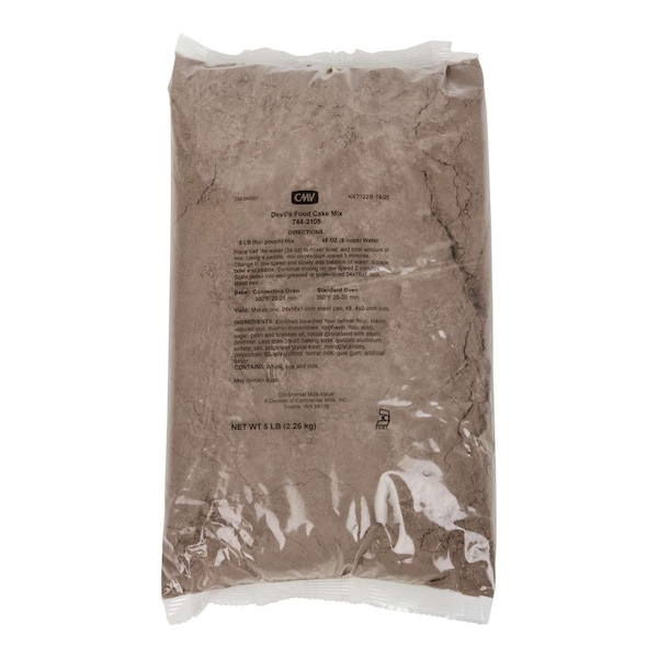 Continental Mills Mezcla para Pastel Devil's Food de 5 libras, Valor de Mills Continental Mills, Bolsa de PK6 - 744-2105