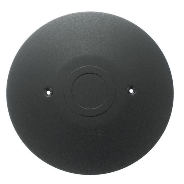 Hubbell Wiring Device-Kellems Electrical Box Cover, Round, Aluminum, Furniture Feed Cover - FF2BK