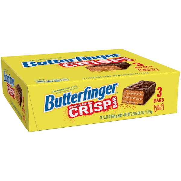 Nestle Butterfinger Crisp Paquete Compartir 2.01 oz., PK144 - 00099900100743U