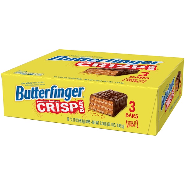 Nestle Butterfinger Crisp Paquete Compartir 2.01 oz., PK144 - 00099900100743U