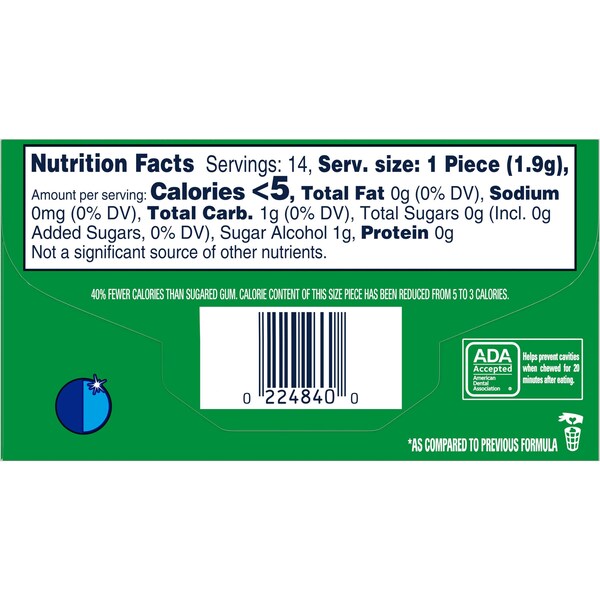 Chicle Orbit Orbit Sabor Hierbabuena 14 Piezas, PK144 - 278729