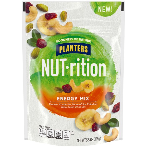 Mezcla de energía Planters Nut-Rition 5.5 oz., PK8 - 10029000023175