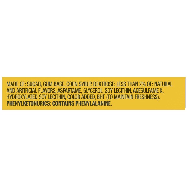 Fruta Jugosa Chicles de Monodosis Juicy Fruit 15 Piezas, PK120 - 259918