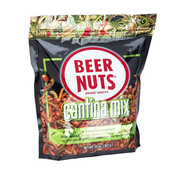 Nueces de cerveza Mezcla Original de Bar 32 oz. en Bolsa de pie, paquete de 8 - 06323.
