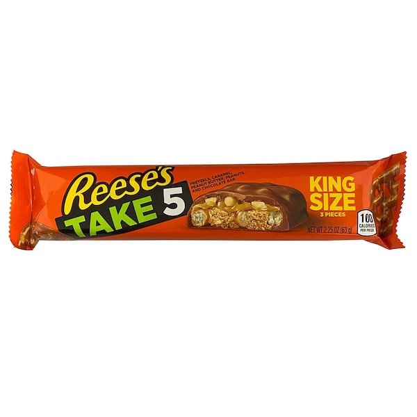 Hershey's Reese's Take 5 Caramelo Chocolate Pretzels Barra de Cacahuate con Mantequilla de Cacahuate y Caramelo de 2.25 oz - 3400038611