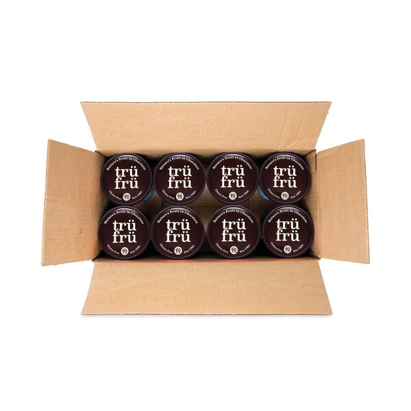 Frambuesas ultra frías de la naturaleza Tru Fru en chocolate blanco y oscuro, taza de 5 oz, paquete de 8 - 820F