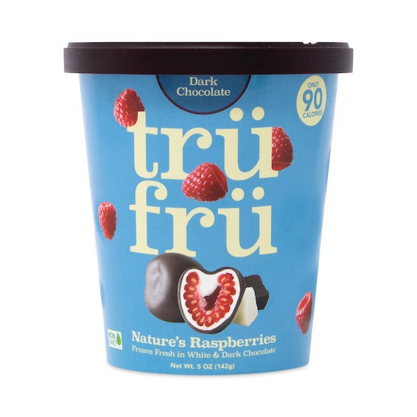 Frambuesas ultra frías de la naturaleza Tru Fru en chocolate blanco y oscuro, taza de 5 oz, paquete de 8 - 820F