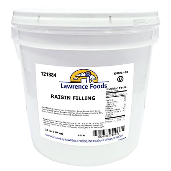 Lawrence Foods Relleno de Pasas Lawrence Foods 22 libras - 121884