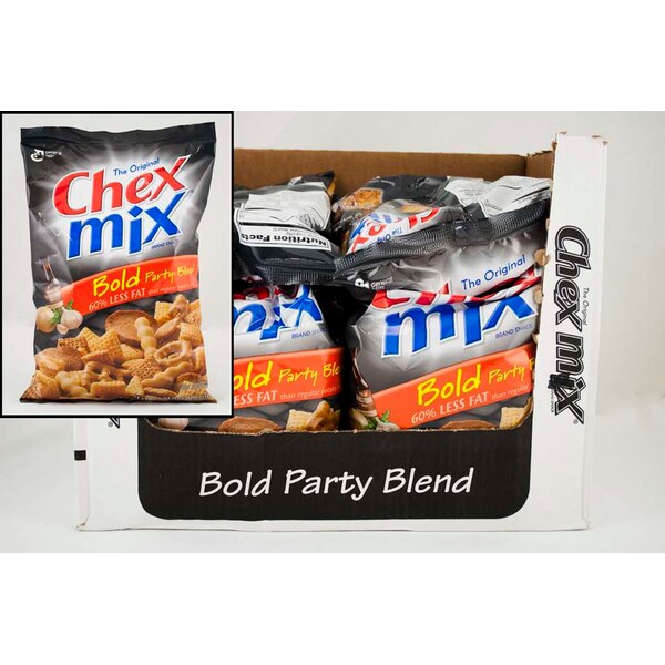 Chex Mix Mezcla de bocadillos a granel para fiestas Bold Party Blend de 32.5 oz., paquete con 10 - 16000-12407