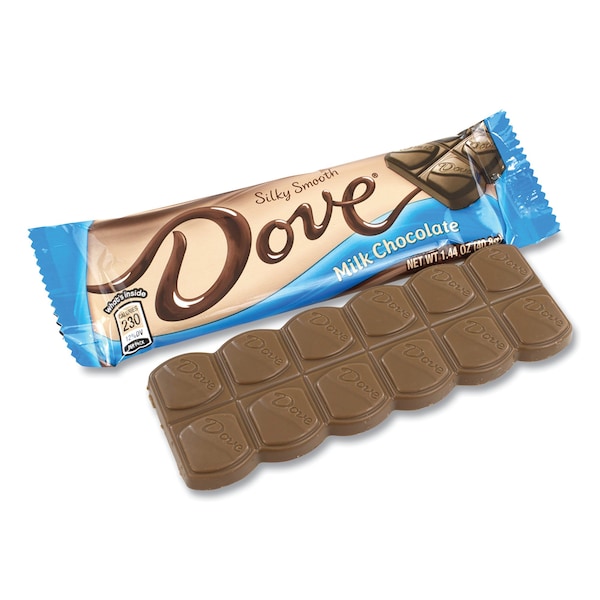 Barritas de Chocolate con Leche Dove, 1.44 oz, Paquete de 18 - 551984