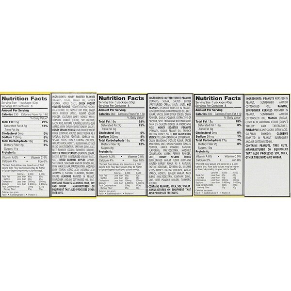 Paquete variado de mezcla de frutos secos Kars, 6-1/2"x3-9/10"x11-3/10", 24 unidades, MI PK - KAR08361