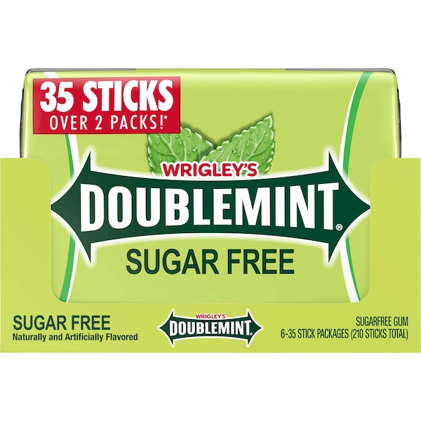 Chicle sin azúcar de Doublemint Doublemint, 35 piezas, PK48 - 391643