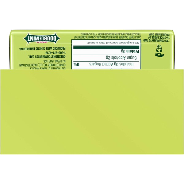 Chicle sin azúcar de Doublemint Doublemint, 35 piezas, PK48 - 391643