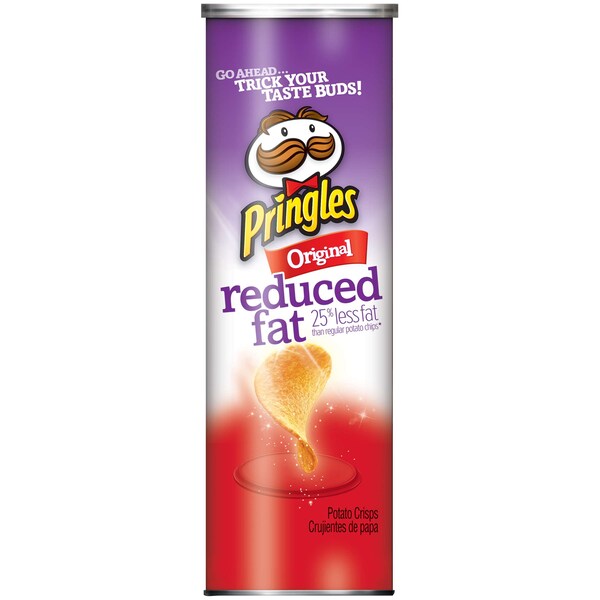 Pringles Pringles Original Reducidas en Grasa Papa Crujiente 4.9 oz., Paquete de 14 - 3800013865