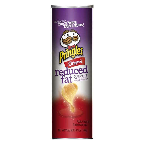 Pringles Pringles Original Reducidas en Grasa Papa Crujiente 4.9 oz., Paquete de 14 - 3800013865