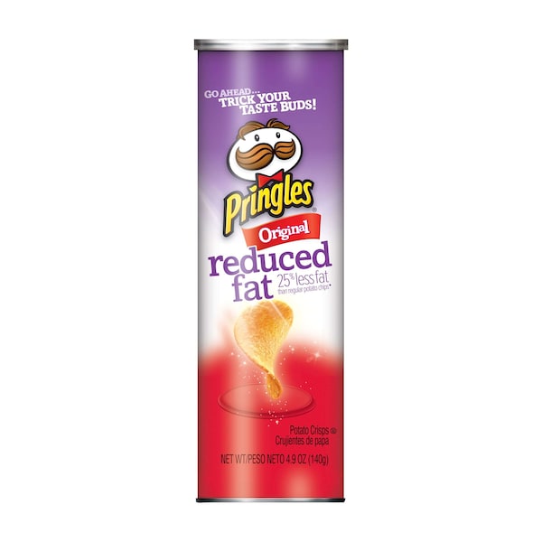 Pringles Pringles Original Reducidas en Grasa Papa Crujiente 4.9 oz., Paquete de 14 - 3800013865