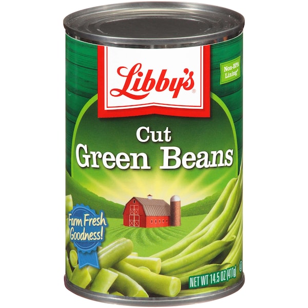 Libbys Libby Cut Green Beans 4 Sieve 14.5 oz., PK24 - F003710093318

Judías verdes cortadas Libby de Libbys, tamiz 4, 14.5 oz., paquete de 24 - F003710093318