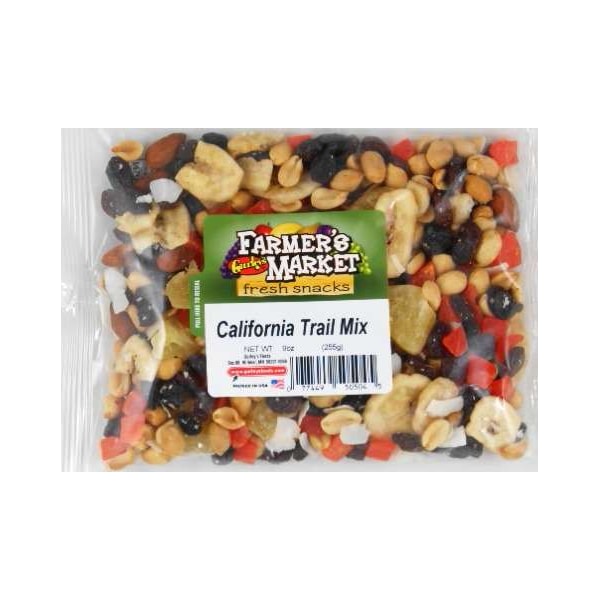 Mezcla de frutos secos de California de 9 oz. del mercado de agricultores, paquete de 8 - 17437