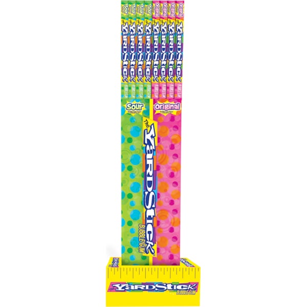 Chicle yardstick Original/Sour de chicle 3.0 oz. Powerwing/Floorstand, paquete de 96 - 37522