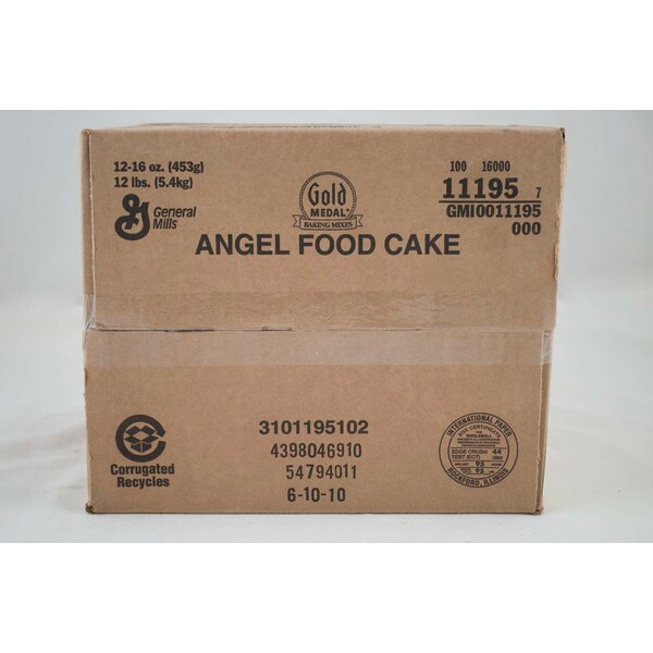 Medalla de Oro Gold Medal Gold Medal Mezcla para Pastel Angel Food 16 oz., PK12 - 16000-11195