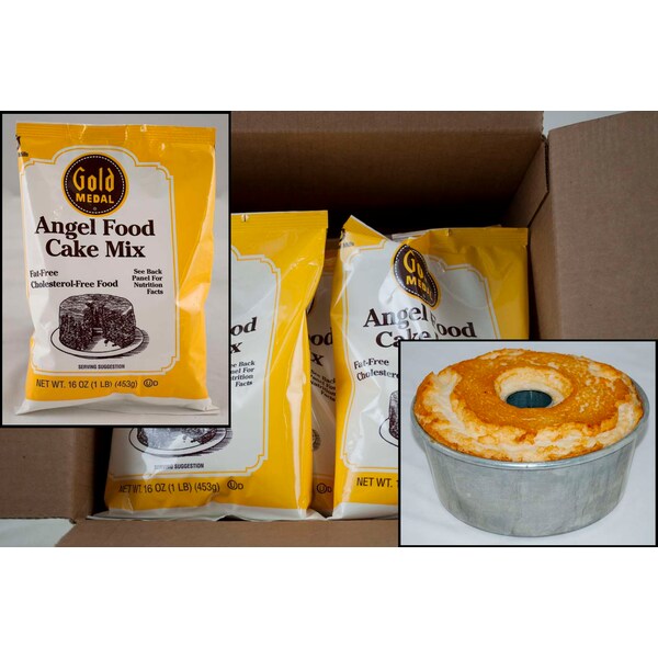Medalla de Oro Gold Medal Gold Medal Mezcla para Pastel Angel Food 16 oz., PK12 - 16000-11195