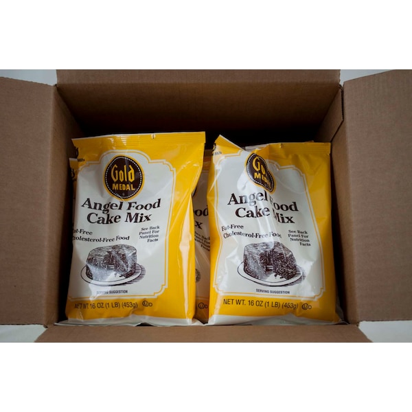 Medalla de Oro Gold Medal Gold Medal Mezcla para Pastel Angel Food 16 oz., PK12 - 16000-11195