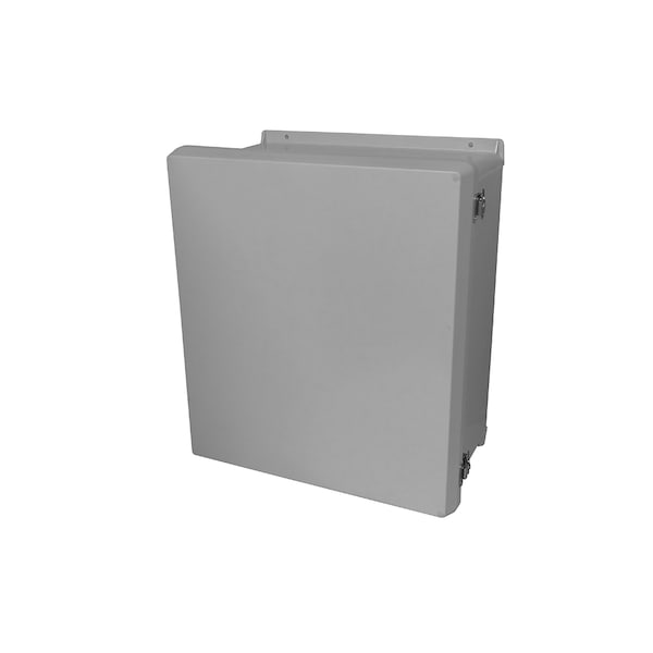 Vynckier Fiberglass Electrical Enclosures, 7.32 in H, 4.92 in D, 7.32 in W, NEMA 4X, Hinged - VJ606HWLL1
