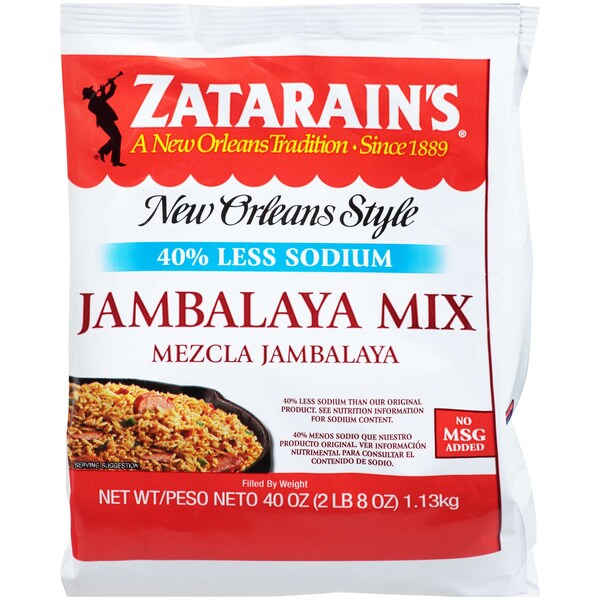 Zatarain's Jambalaya con Reducción de Sodio 40 oz., PK6 - 900474442