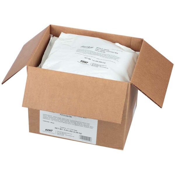 Mezcla de cobertura de postre de avena crujiente de grano entero de Foothill Farms en una bolsa de 1.5 libras, paquete de 6 - P212-D6190