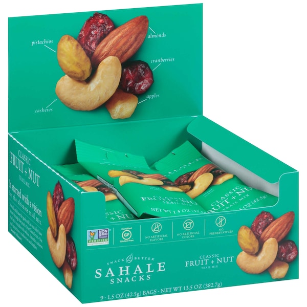 Sahale Snacks Sahale Fruit & Nut Clásico 1.5 oz., Paquete de 108 - 4899600022