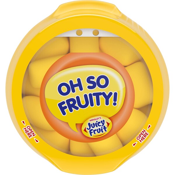 Fruta jugosa Juicy Fruit Chicles de Frutas Originales 40 Piezas, PK24 - 390915