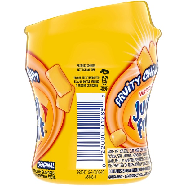 Fruta jugosa Juicy Fruit Chicles de Frutas Originales 40 Piezas, PK24 - 390915
