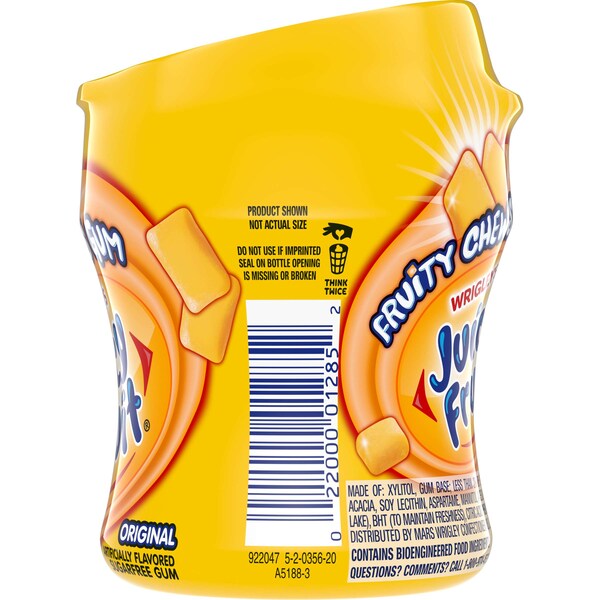 Fruta jugosa Juicy Fruit Chicles de Frutas Originales 40 Piezas, PK24 - 390915