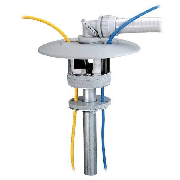Hubbell Wiring Device-Kellems Poke-Through Box, Wiring Box Type, Composite - PT73FFSDGY
