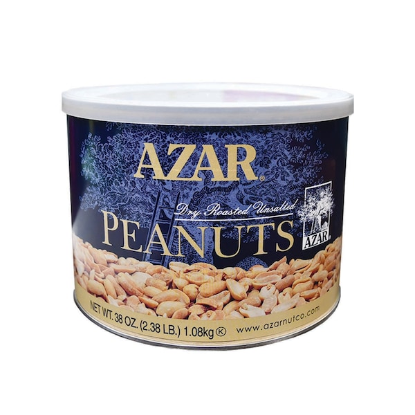 Maní Tostado Sin Sal Azar Azar #5, Lata de 6 - 7013896