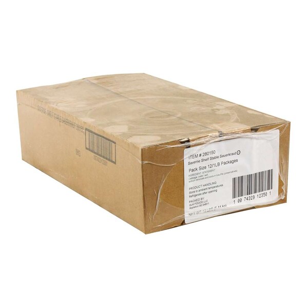 Col agria Saverne Sauerkraut; 16 oz., paquete de 12 - 280150